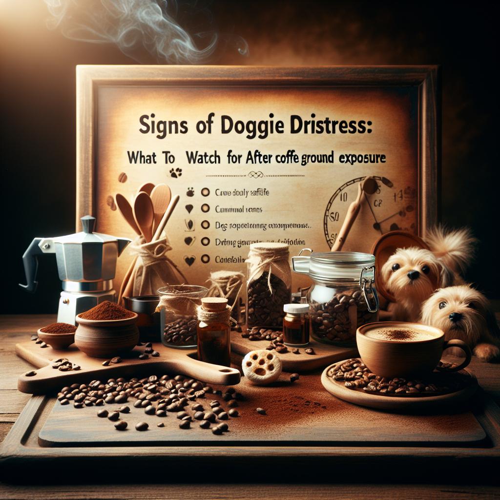 Signs of Doggie Distress: What to Watch For After Coffee Ground Exposure